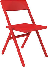 Alessi ASPN3027 Piana Sedia, Fibra di Vetro/PP, Rosso, 52x46x90 cm