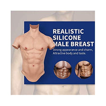 YYSDH - Costume da performing Arts Performance in silicone per muscoli, petto realistico maschile, con simulazione muscolare addominale, muscolare, in silicone, morbido, donna che vuole essere un uomo