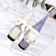 Vosarea 2 PZ Natale Copertura di Bottiglia Gnomo Natale Copertura della Bottiglia di Vino Ornamento Bottiglia Decorazione della Tavola di Natale