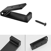 Appendiabiti Pieghevole a 90 ° Gancio Invisibile per Montaggio a Parete con Viti in Acciaio Inossidabile per Armadio Porta a Muro Cucina Bagno Muro Ufficio Guardaroba Bagno, 4 Pezzi (Nero)