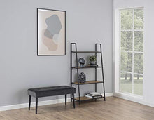 AC Design Furniture Gloria Panca, Tessuto, Grigio, L: 38 x W: 95 x H: 45 cm