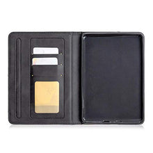Miagon Smart Custodia per Kindle Paperwhite 2018 {6"},PU Pelle Affari Cover con Auto Wake & Sleep In piedi Funzione e Slot per schede Documenti,Nero