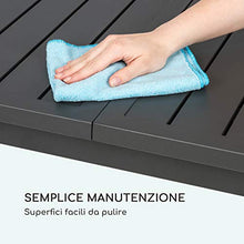blumfeldt Toledo - Tavolo da Giardino, Allungabile, Materiali: Alluminio, Rivestito a Polveri, Superficie Max.: 213 x 90 cm, Fino a 8 Persone, Resistente alle Intemperie, Facile da Montare, Antracite