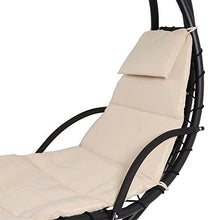 VERDELOOK Expo Infinity, Lettino Dondolo in Metallo Tubolare Verniciato, 145x140x205 cm