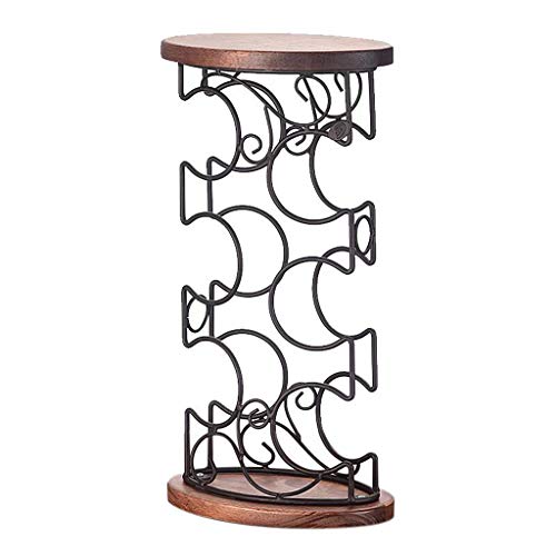 LHQ-HQ cremagliera del Vino del Vino in Legno massello armadietto del Vino cremagliera 6 Bottiglie Possono Essere impilati Supporto del Vino armadietto del Vino di casa Antiscivolo antiruggine Sicuro
