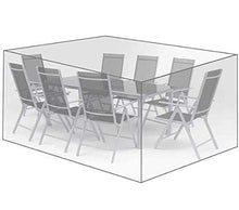 Copertura per mobili da Giardino, Tutte Le Taglie Copertura Tavolo Esterno Rettangolare, Telo Copri Impermeabili per Tavolo e Sedie da Antivento/UV/Impermeabile, Resistente allo Strappo Oxford
