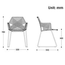 zvcv Sedia da Pranzo Singola Moderna Semplice Balcone per la casa Patio Esterno terrazza per Il Tempo Libero Sedia in Rattan Sedia con Schienale in Metallo (Altezza Seduta: 46 cm)