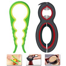 Apribottiglie Multi Barattolo, 6 in 1 Multi Funzione Antiscivolo, Apribottiglie da Cucina, Può Essere Facile da Usare per Mani Deboli, Anziani, Donne, Persone Affette da Artrite