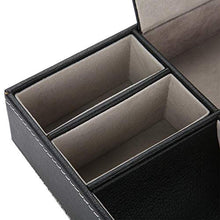 Scatola portaoggetti, 5 scomparti in pelle PU multifunzionale in velluto, sicuro non tossico, leggero e compatto, per soggiorno, camera da letto, studio, hotel, ufficio
