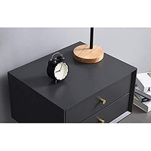 Comodino comodino in legno massiccio con cassettiera con forte capacità di cuscinetto per camera da letto, studio, ecc. (colore: A)