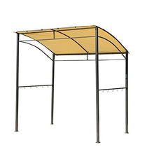 Aosom Outsunny Gazebo Riparo per Barbecue BBQ Tendone da Giardino in Poliestere 215 x 150 x 180/220 cm