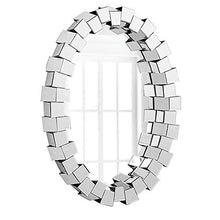 Bathroom mirror Specchio da Bagno Ovale/Specchio Decorativo per Ingresso / 77x105cm / Specchio Tridimensionale retrò per Trucco, Specchio cosmetico per Camera da Letto, Specchio Doccia dell'hotel