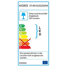 Moree LED lampada a stelo Lounge 55 LED Pro Accu, metallico/bianco, alluminio/Plastica, 07 – 09 – 01