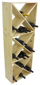 Savino Fiorenzo Mobile Porta Bottiglie Vino cantinetta componibile in Legno per enoteca casa