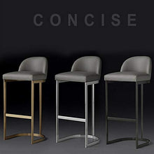 C-J-X STOOL/CHAIR Sedie da Bar Dell'hotel per Cucine, Sgabelli da Bar per La Decorazione Domestica Sedia da Pranzo Durevole Stabile Sgabello per Trucco con Struttura in Metallo(Color:Grigio)