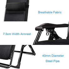 SHUAIIJUAN Sedia per il tempo libero domestico Relaxer Sdraio da giardino pieghevole sedie reclinabili Outdoor Lounge Chair con poggiatesta for Beach Patio campeggi ponte 150KG Peso Capacità