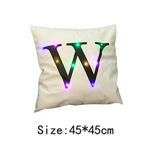 UG1 Outdoor Cuscini per mobili da Giardino, Cuscini Lettera con Luce LED, Federa per Couch 24 Lettere Inglesi tra Cui Scegliere, 18 * 18inch / 45 * 45cm,Q
