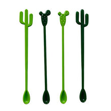 PRETYZOOM 36Pcs Drink Stick Fichi D'india Fenicotteri Cactus Design Agitazione Asta Forniture per Feste Hawaiane per caffè Succo di Latte (Verde Erba 12 Verde Scuro 12 Rosa 6 E ROSEO 6)