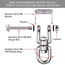 ZYUB Famiglia 304 acciaio inox rotante cuscinetto gancio amaca piastra fissa gancio soffitto sedia fissaggio fibbia accessori