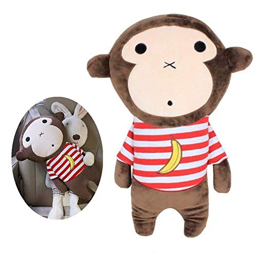 Lidylinashop Cuscino Decorativo Divano Peluche Morbidissimi Simpatici Cuscini per Ragazze Cuscini Carini Lussuoso Peluche Dinosauri di Peluche plushie Banana Monkey