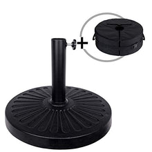 Eletiffi 2in1 Base per Ombrellone da Giardino Porta Balcone Terrazzo Spiaggia Appoggio 10 kg Resina Supporto Basamento Basi Ombrelloni Piantana Basi Ombrelloni Supporti Copri 38mm-48mm