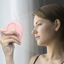 ADSE Specchio per Il Trucco Specchio per Il Trucco a LED 2 Specchietti Cosmetici Illuminati con luminosità Ricaricabile Specchio Rosa