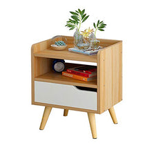 Comodini Comodino Effetto rovere bianco chiaro con gambe affusolate Comodino con cassetto Tavolino contenitore multiuso Comodino con cassetto ( Colore : Beige , Dimensione : 33*29*42cm )