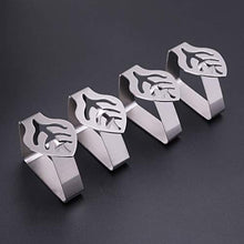 Sconosciuto Clip Fissa, 4 Pezzi Foglia Design in Acciaio Inox tovaglia tovaglia Morsetto Clip Supporto per Feste di Nozze Forniture Strumenti da Picnic