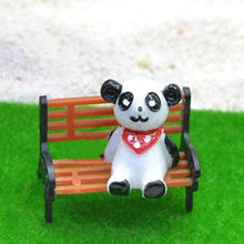 QULONG Ornamenti da Giardino Mini Ornamento da Giardino per Esterni Panchina da Parco in Miniatura Craft Modello di panchina per Decorazioni per la casa Fai-da-Te