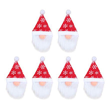 Amosfun 6 Pezzi Copri Bottiglia di Vino di Natale Tomte Gnomo Svedese Bottiglia di Vino Toppers Decorativo Decorazioni Natalizie Scandinave Babbo Natale Decorazioni per La Tavola Festa