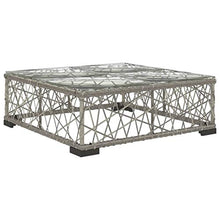 vidaXL Set Divani da Giardino 6 pz con Cuscini Foderati Lavabili Modulare Leggero Elegante Arredi da Esterno in Polyrattan Grigio Telaio in Acciaio