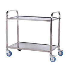 Xiao Jian- 2 Livello Pieghevole Servizio Carrello Spesa con Le unità Ruote Mensola Portatile Pieghevole Pieghevole Trasporto Heavy Duty Utility carrelli Che servono cremagliera Trolley