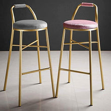 WSDSX Sedia per Sala da Pranzo, Cuscini per braccioli, seggiolone, Sgabello, Sgabello da Bar per Colazione, Bar, bancone, Sgabello da Cucina e Trucco, Sedia in Ferro, 65Cm, 65Cm