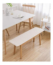 Cuscino Lungo per Panca, Cuscino per Panca da Giardino, 2 o 3 posti, Materasso di Ricambio per Interni ed Esterni,Cuscino Lussuoso per panchina da Giardino-Beige 200×40cm(79×15in)