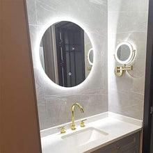 Specchio Ingranditore da Parete 10x con Luce LED, 360°Girevole Specchio Trucco Specchio Bagno Estensibile, 7.8 Pollici Specchio da Barba con luce Regolabile USB Ricaricabile