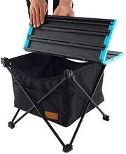 Tavolo da picnic all'aperto Tavolo da campeggio pieghevole portatile Tavolo da picnic in alluminio con sacchetto di stoccaggio per all'aperto, giardino, campeggio, picnic, barbecue, spiaggia, pesca Bb