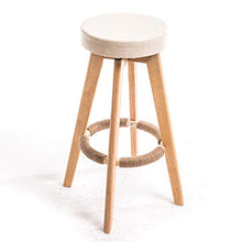 CSQ-Confortevole Casa Sgabelli, Solide Gambe in Legno di feci Ristorante Bar Sgabello Creativo Reception Sgabello può ruotare Libero Sgabello/Altezza Seduta: 63 / 73CM Mobili Decorativi