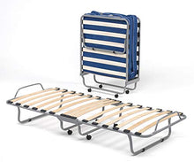 Talamo Italia branda ortopedica con materasso, 80 x 190, Con cover e tasconi in Finta Pelle nero