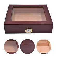 SHAO1 Cigar Humidor, Legno di Cedro Cigar Box Umidificatore Portatile Cigar Box Humidor può Contenere Circa 25 (259 * 221 * 66Mm),B