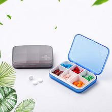Ruby569y - Portapillole, organizer per pillole, dispenser per pillole, porta pillole, organizzatore per medicine, portatile da viaggio, a prova di umidità Grey