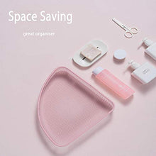 Mensola da doccia a parete in acciaio inox con ventosa per doccia ad angolo, senza foratura, per bagno, cucina, colore: rosa