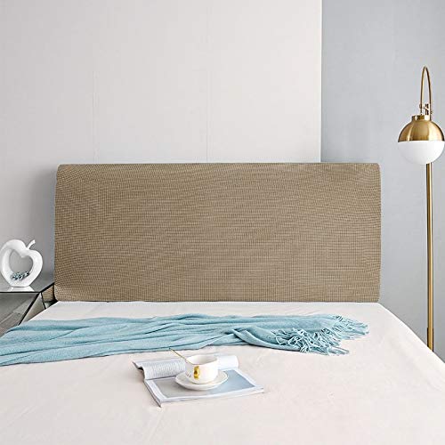 OOFAYWFD Cover Copertura Testiera Letto, Copri Testata Letto Matrimoniale Singolo Light Beige Elastica per Letto Fodera Protezione Elastico all-Inclusive Coperchio Testata Letto