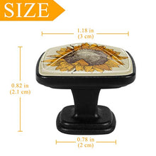 fiore in stile retrò 4 PCS Pomelli per Porta, Pomolo per Mobile, Pomelli per Mobili con Viti, Maniglia per Armadietto, Pomelli per Porta, Pomelli per Cassetti per Porta, Armadio, Cassetto e Credenza