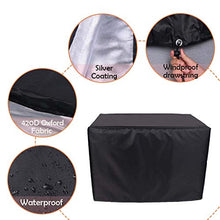 WZDD Copertura Impermeabile per Mobili da Giardino 90x90x90cm, Copertura Tavolo Giardino Esterno, Traspirante Protettivo Anti-UV Anti-UV 420D Oxford Copritavolo da Esterno