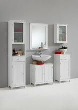 13Casa - Eva A5 - Pensile bagno. Dim: 40x20,5x60 h cm. Col: Bianco. Mat: MDF.