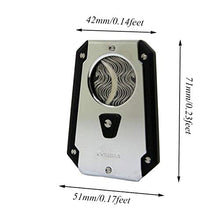 AUEDC Cigar Cutter, Ghigliottina Doppio Taglio Lama Gift Box Miglior Regalo di Sigaro Strumento Portatile in Acciaio Inox per la Famiglia e Gli Amici