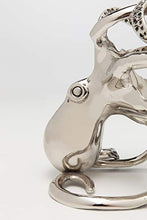 Kare Design Octopus Portabottiglie, Alluminio Nichelato/Argento, 24.25x16.5x20.5cm