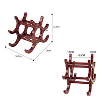 LHQ-HQ Vino Rack di Legno for la casa Bar di Home Decor Studio Volte 26 u0026;16,5 u0026 Volte;21,5 Centimetri Rosso Scuro