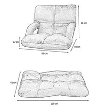 MeiMei Sofà Pigro del sofà del sofà del bracciolo Pieghevole della Poltrona della Parte Posteriore del Computer del Letto del sofà Piccolo (Color : Brown)