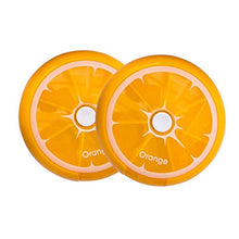 Portapillole Casa Arancio Limone a forma di pillola di corsa della scatola Rotary comodo in uscita Box pillola conveniente Armadietti farmacia